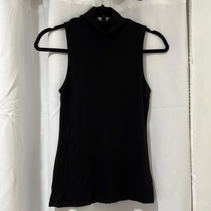 Express stretchy mock neck sleeveless top